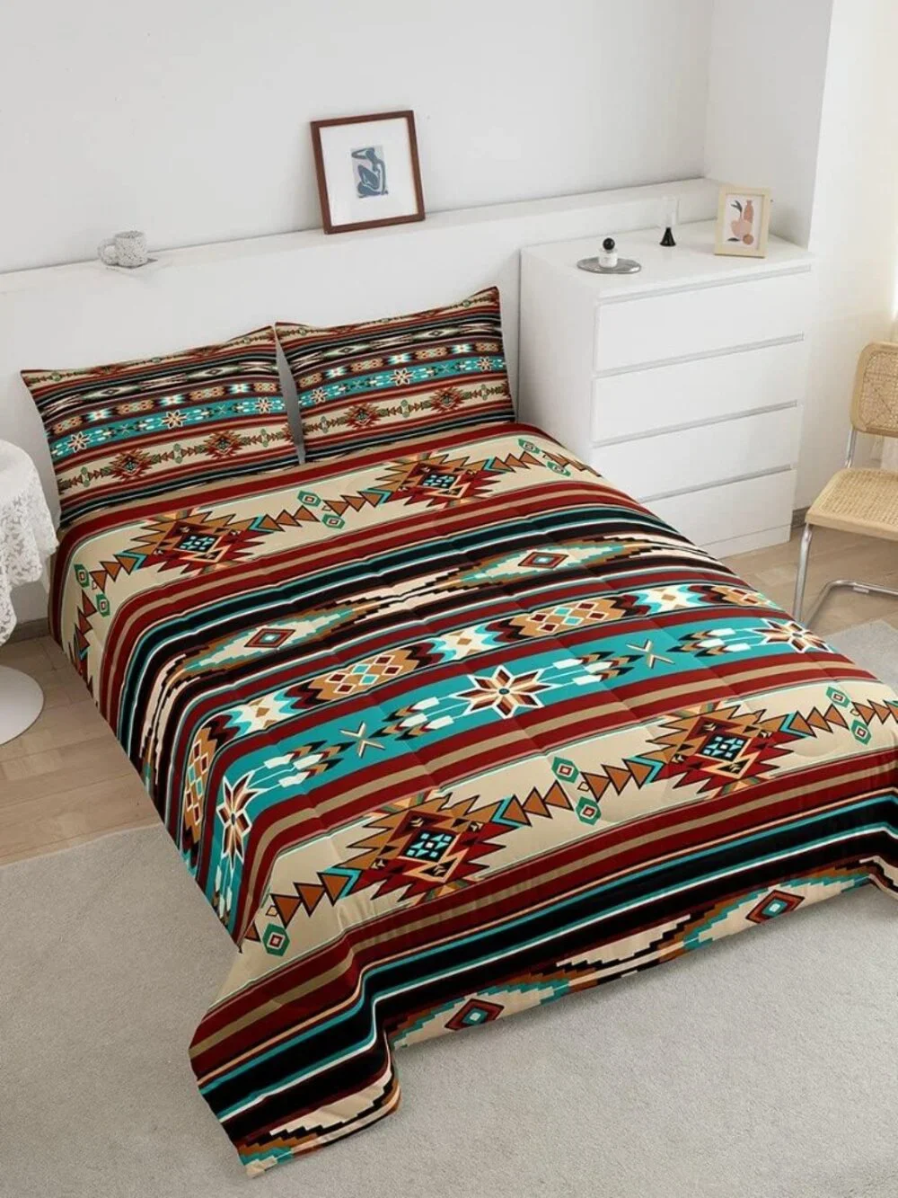 Western Decor Comforter Aztec Comforter Set Cowboy Cowgirl Southwestern Bedding